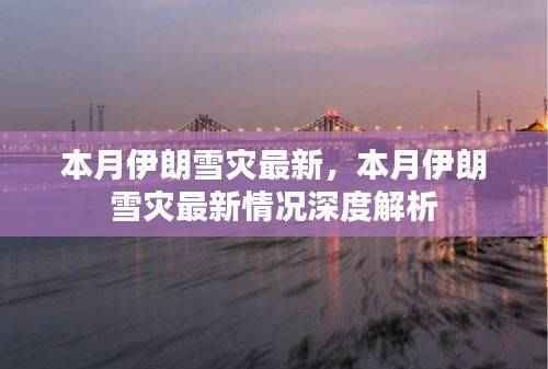 本月伊朗雪灾最新深度解析,最新情况及影响分析