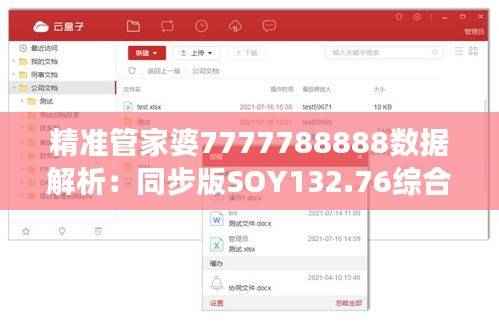 精准管家婆7777788888数据解析:同步版SOY132.76综合解读