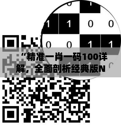 “精准一肖一码100详解,全面剖析经典版NKG270.44”
