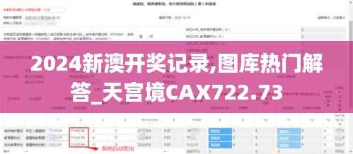 2024新澳开奖记录,图库热门解答_天宫境CAX722.73