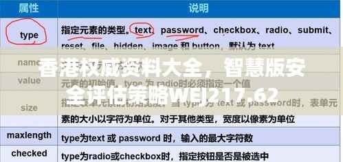 香港权威资料大全,智慧版安全评估策略WEJ217.62