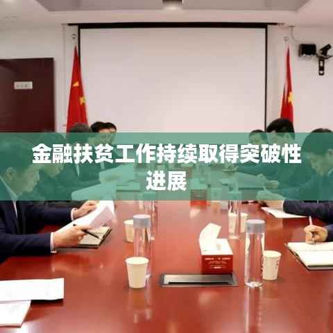 金融扶贫工作持续取得突破性进展