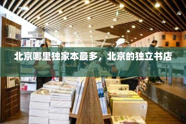北京哪里独家本最多,北京的独立书店
