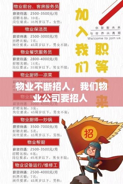 物业不断招人,我们物业公司要招人