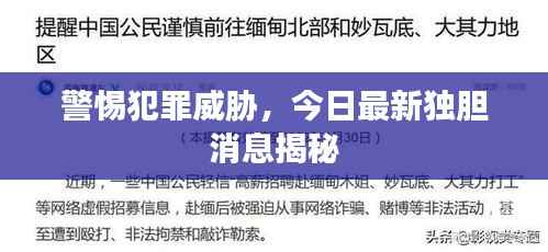 警惕犯罪威胁,今日最新独胆消息揭秘