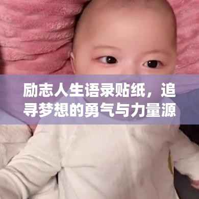 励志人生语录贴纸,追寻梦想的勇气与力量源泉