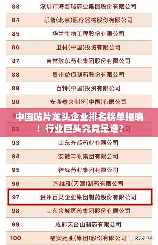 中国贴片龙头企业排名榜单揭晓!行业巨头究竟是谁?