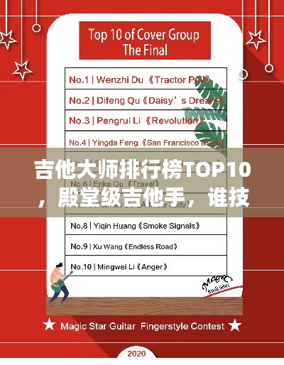 吉他大师排行榜TOP10,殿堂级吉他手,谁技高一筹?